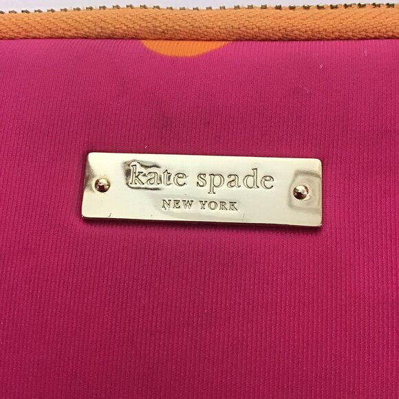 Kate Spade Computer Case Pink and Orange 13" x 9.5" - Picture 6 of 7